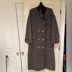 Ronny Kobo Women's Kiki Charcoal Herringbone Coat